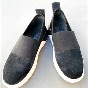 Under Armour Black Suede Slip On Sneakers